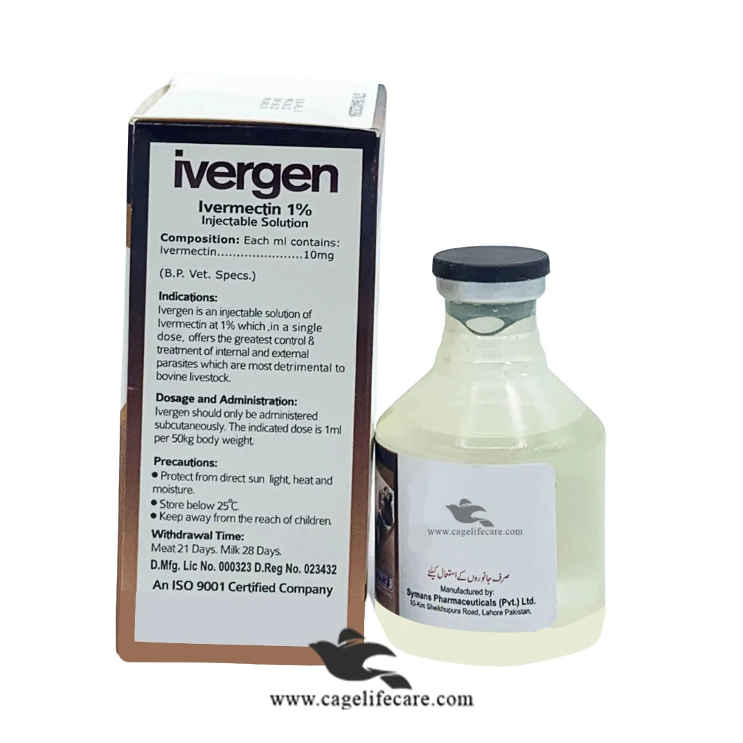 Ivergen Inj 1% – Powerful Injectable Solution for Parasite Control
