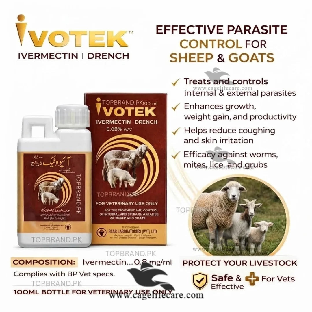Ivotek Drench oral Ivermectin medicine for birds and animals