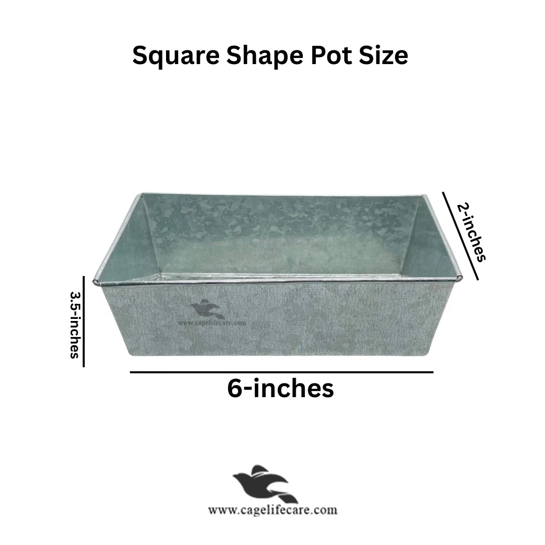 Just Steel Hanging Feeding Pots for Birds