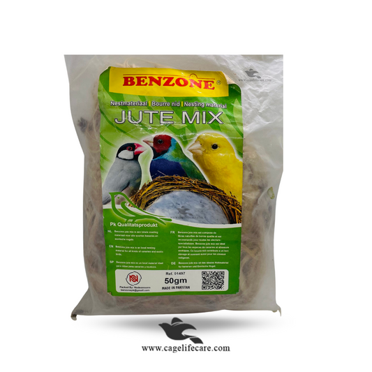 Jute Mix Nesting Packet for Finches, Java & Canaries - Imported
