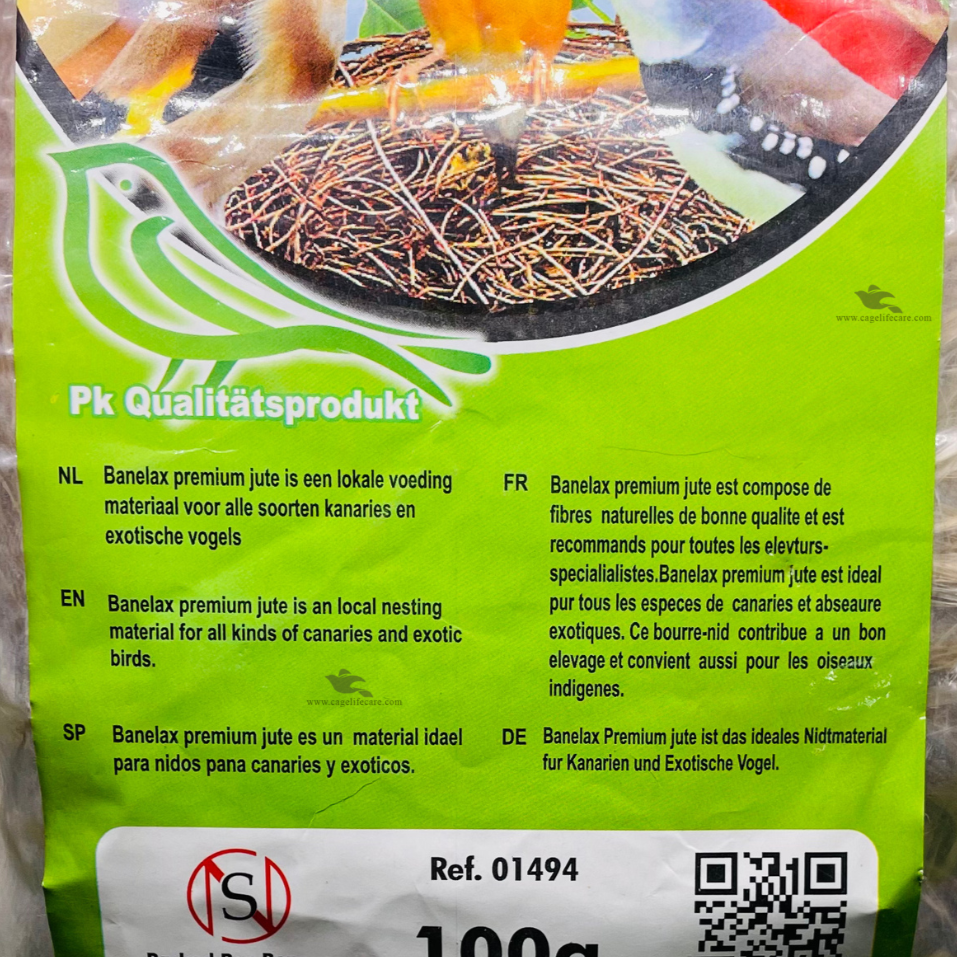 Jute Mix Nesting Packet for Finches, Java & Canaries - Imported
