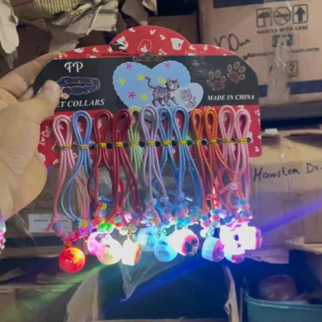 LED Light Cat & Puppy Collar – Adjustable (Imported)