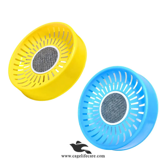 Bird-safe nesting bowl with double ventilation
