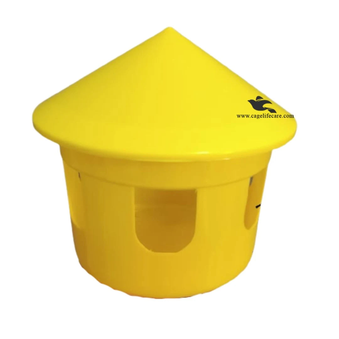 Large Multipurpose Pot for Pigeons and Poultry Yellow