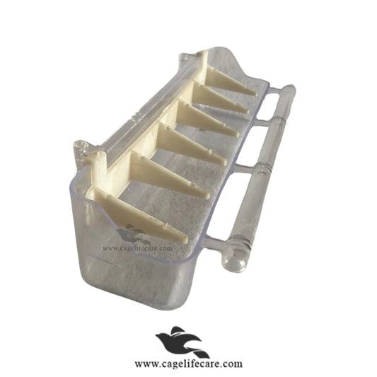 Long Imported Grit & Food Pot for Aviary Birds