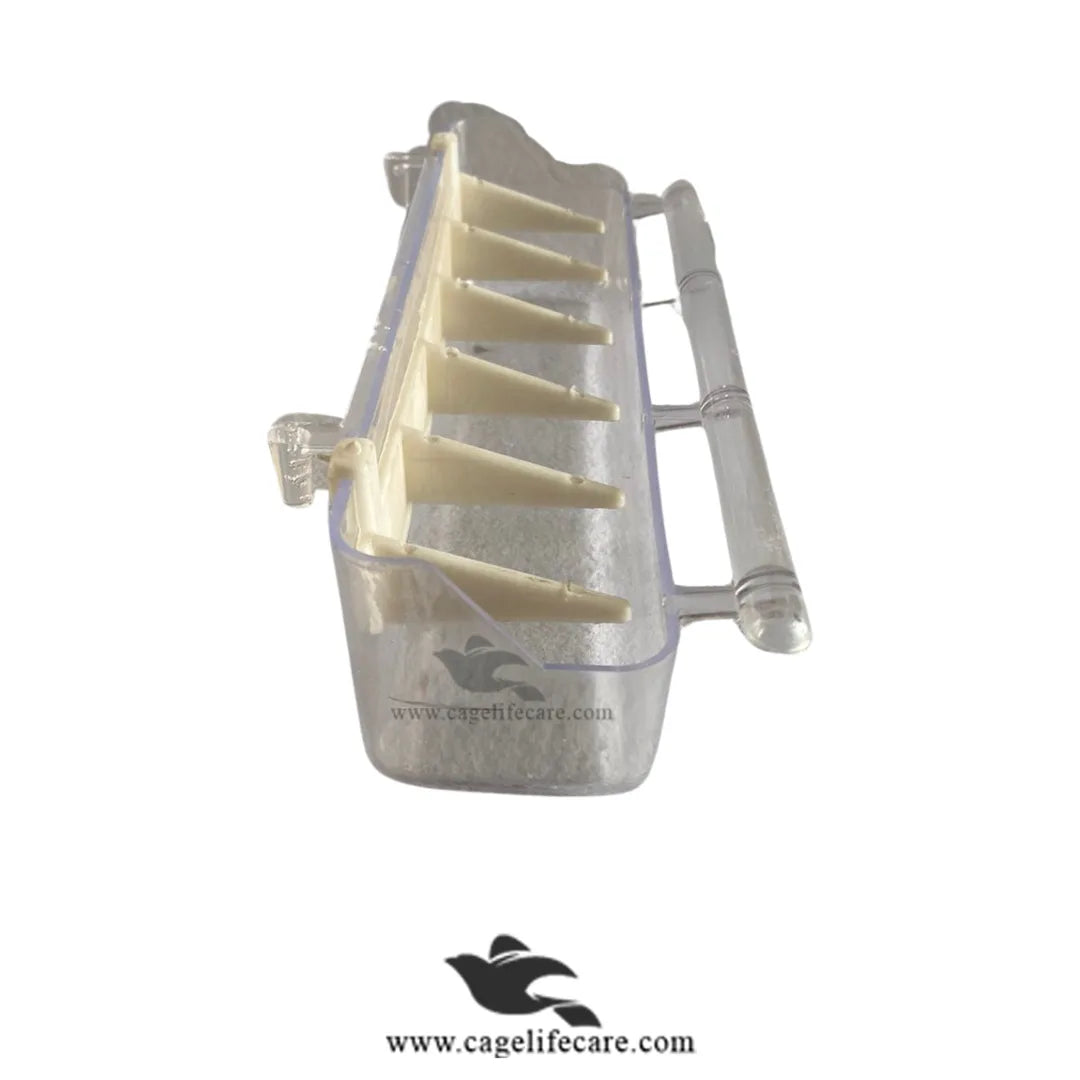 Long Imported Grit & Food Pot for Aviary Birds