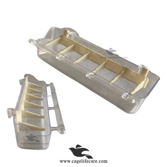 Long Imported Grit & Food Pot for Aviary Birds