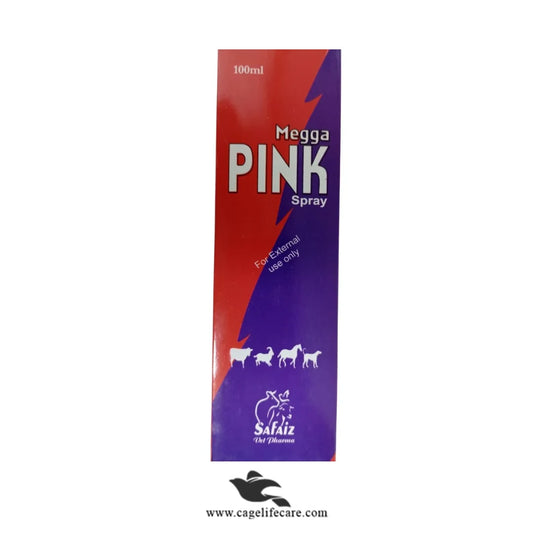 MEGA PINK SPRAY – High Quality Herbal Wound Healing Spray for Animals (100ml)