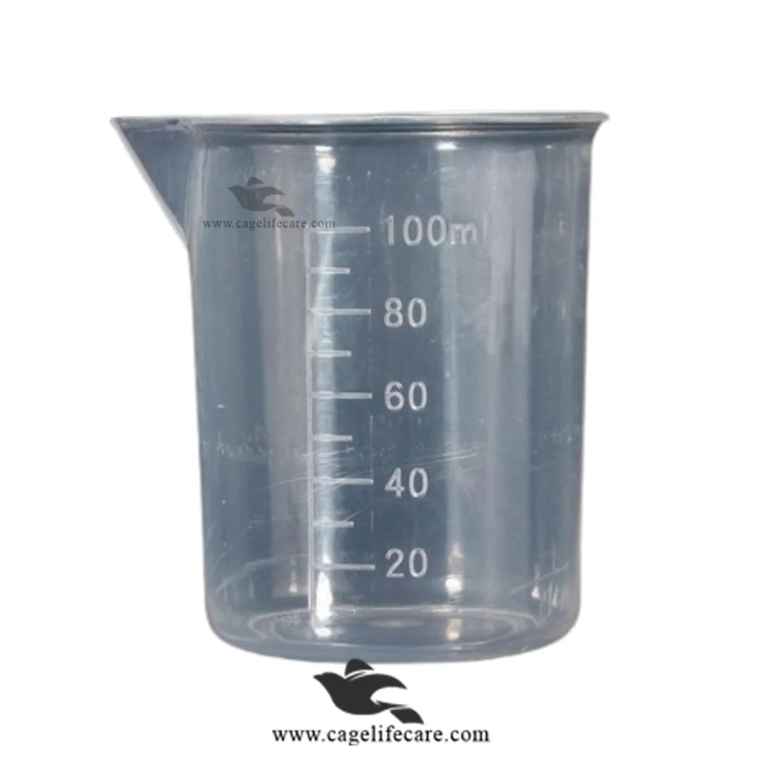 ML Marking Beakers - Accurate Liquid Measuring for Birds 100ml