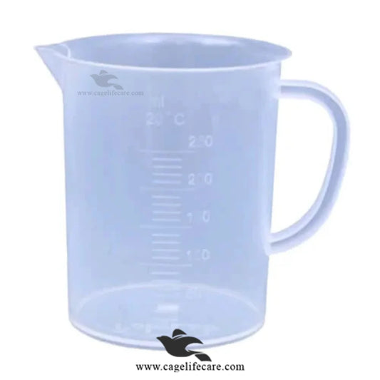 ML Marking Water Jugs - Precision Measuring for Bird Care 250ml Jug