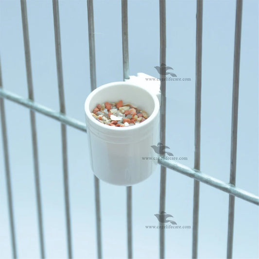 Minerals and Treat Tiny White Pot for Small Birds ( Italy )