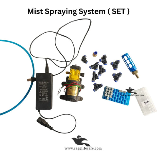 Mist System with 8 Shower Nozzles – Humidity Control Kit- Complete Misting Setup for Mist Spray