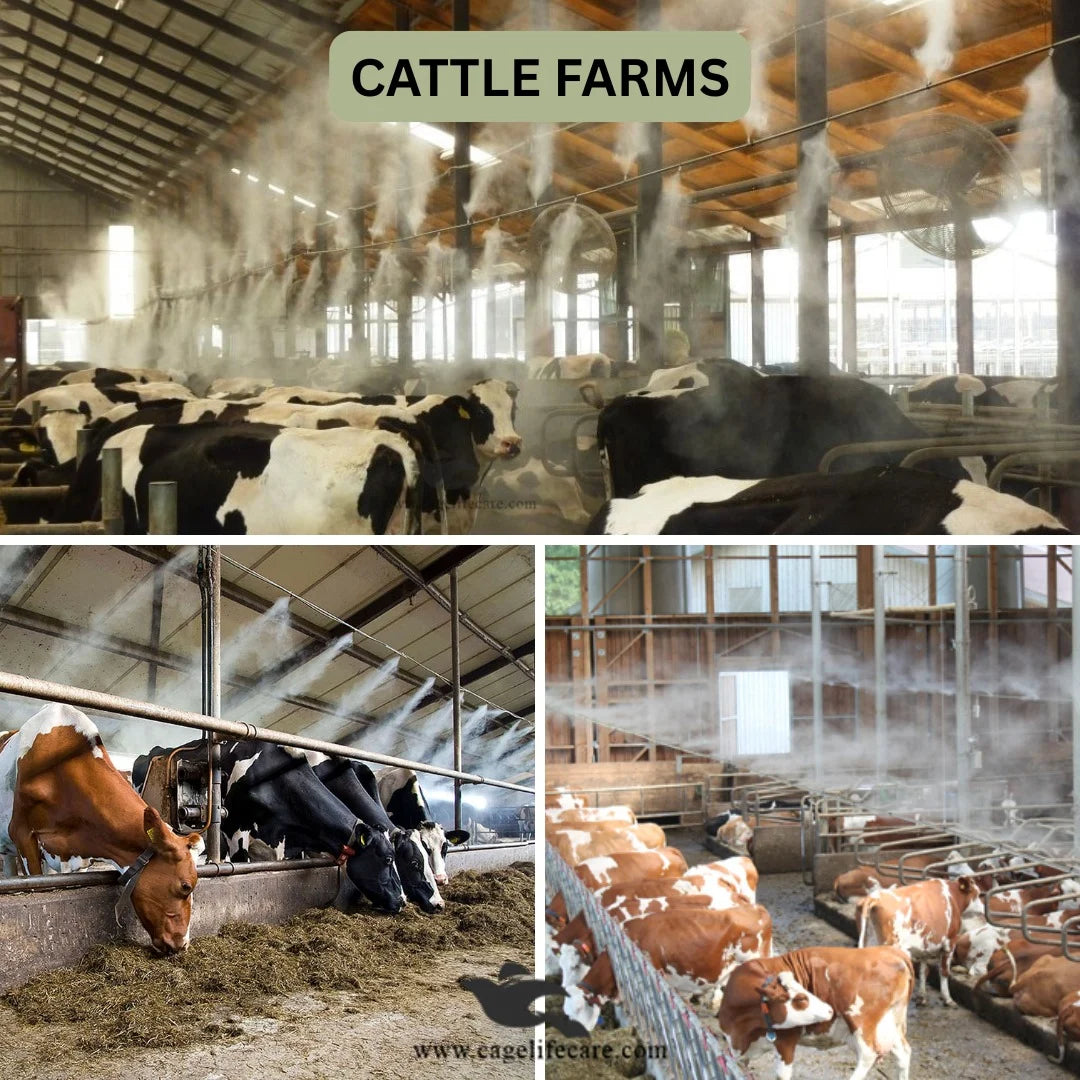 Mist System with 8 Shower Nozzles – Humidity Control Kit