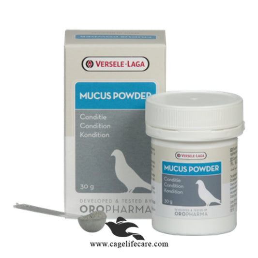 Mucus Powder for Pigeons respiratory tract support supplement OROPHARMA Versele-laga