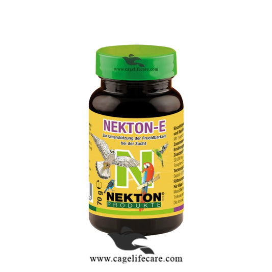 NEKTON-E – Vitamin E Supplement for Breeding Birds 70g Bottle and Loose Packings