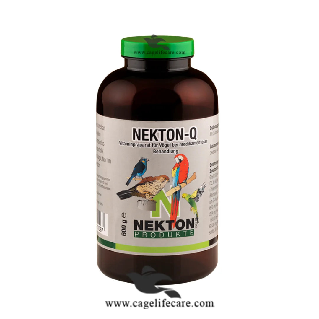 NEKTON-Q Advanced Nutritional Supplement for Birds 600g Bottle and Loose Packing