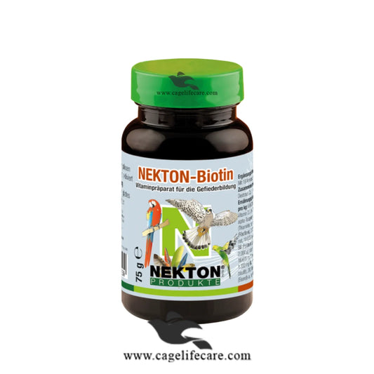 NEKTON Biotin – Supports Molting and Feather Regeneration 75g Bottle and Loose Packing