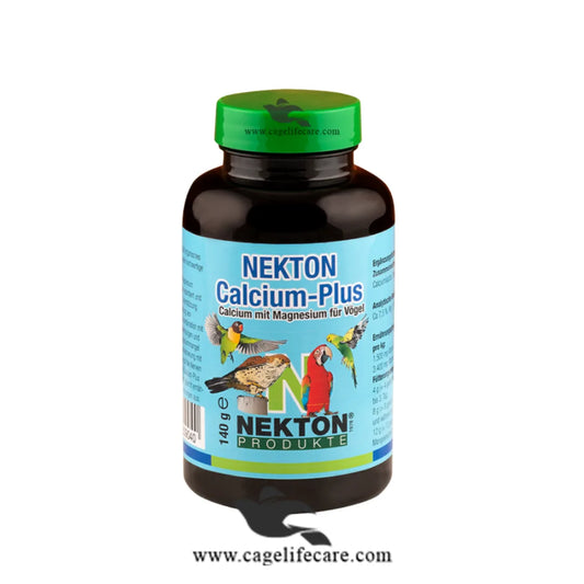 NEKTON Calcium Plus – Organic Calcium & Magnesium for Birds 140g Bottle and Loose Packing