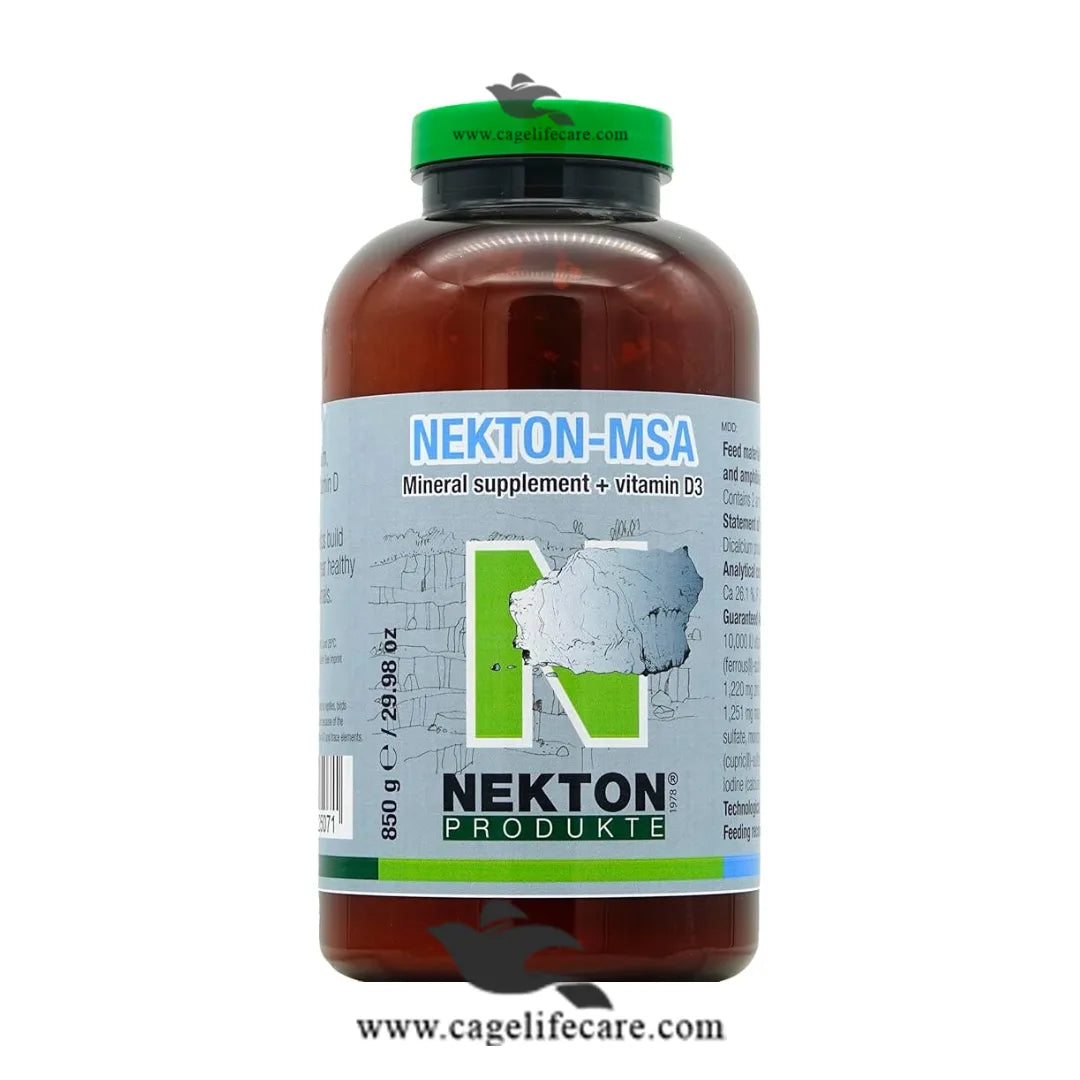 NEKTON MSA – A Premium Mineral Supplement 850g Bottle and Loose Packing