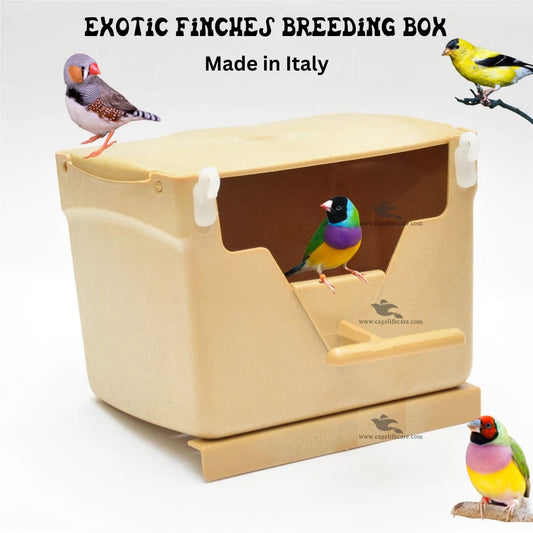 NEST BOX FOR EXOTIC FINCHES SOLID PLASTIC ( Italy )