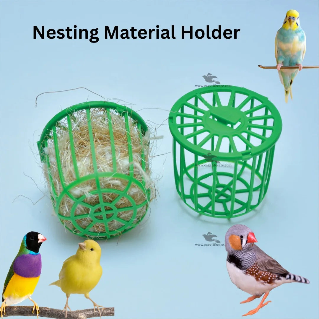 Nesting Material Holder – Oval Design for Finches & Canaries