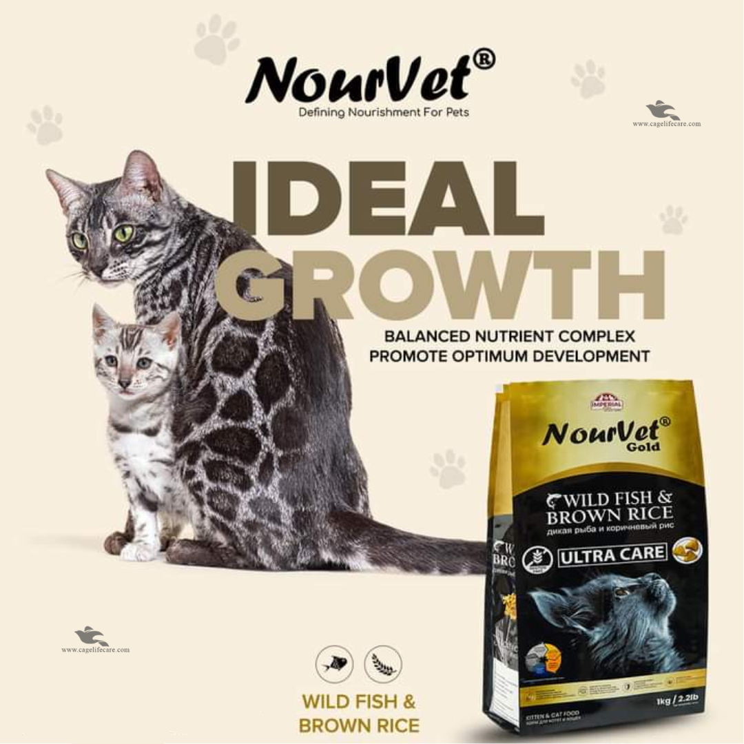 Nourvet Gold Ultra Care Cat Food – 1 KG