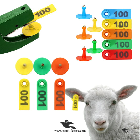 Number plastic ear tags for goats sheep cattle livestock identification