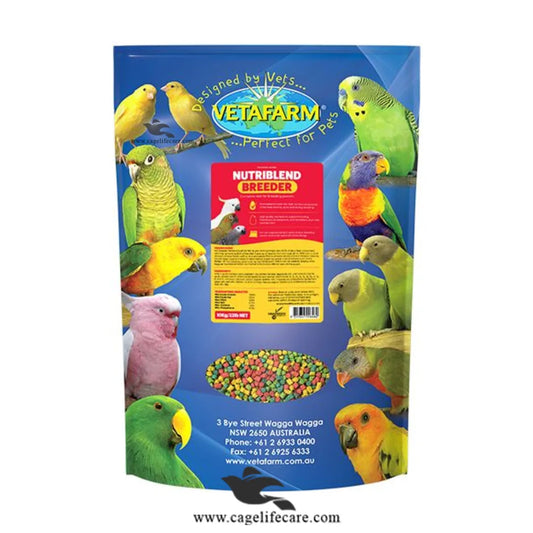 Nutriblend Breeder Pellets – High-Performance Breeding for parrots breeding 10kg Bag and Loose Packing