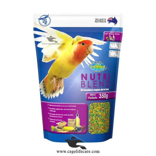 Nutriblend Mini Pellets – Nutritionally Balanced Diet 350g Bag and Loose Packing