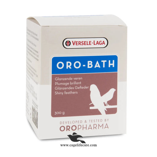 Oro Bath – Bath Salt for Glossy Feathers & Healthy Skin in Birds 300g Bottle and Loose Packing