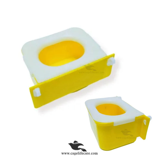 Oval Lid Pots for Lovebirds & Other Seed-Wasting Birds