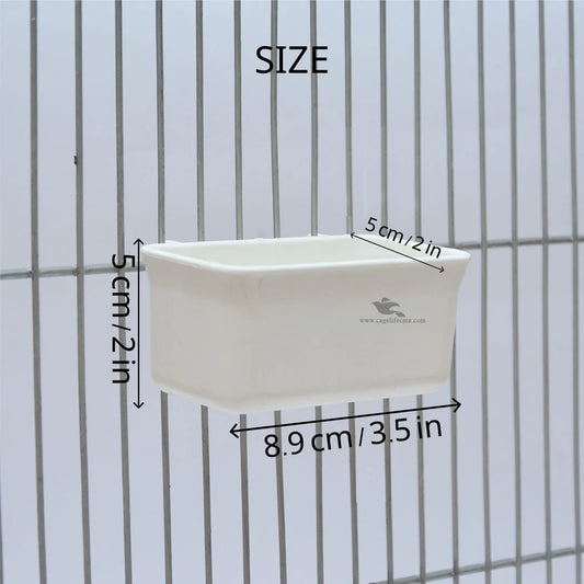 Parma Feeding Pot – Premium Italian Feeder for Birds - Diemension