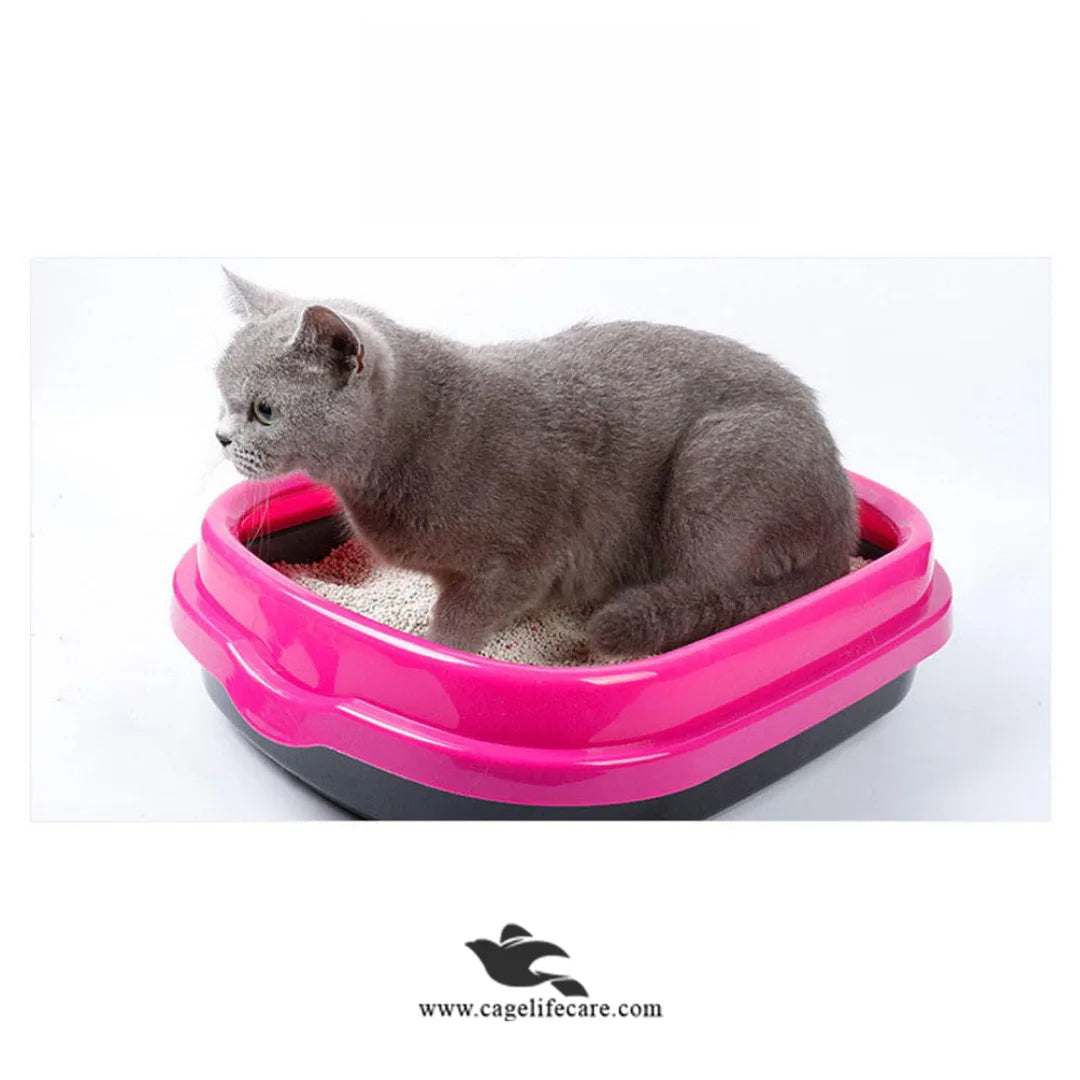 PawComfort Imported Oval Shape Cat Litter Tray with Cover – High-Quality
