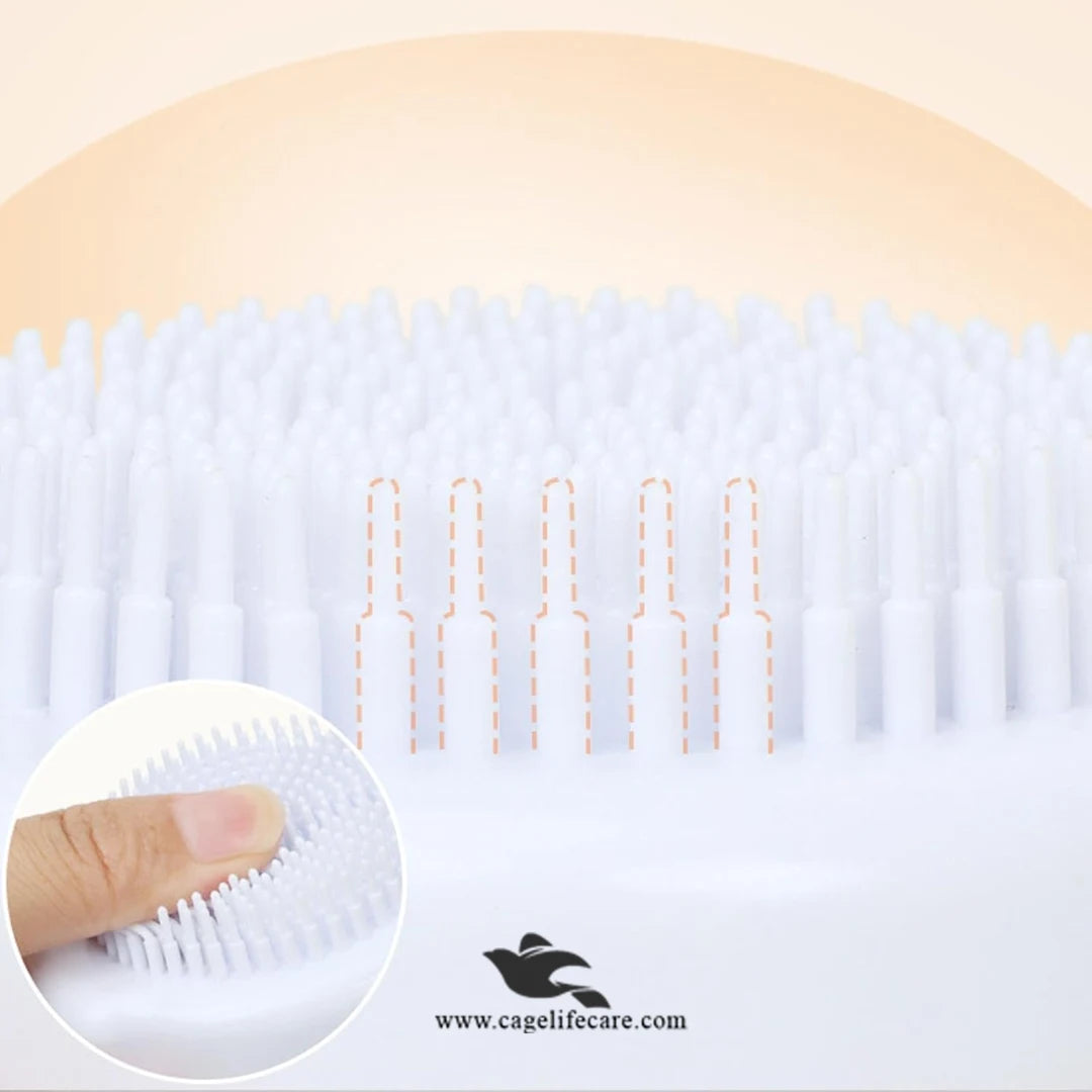 Shampoo dispenser pet bath glove for cats and dogs