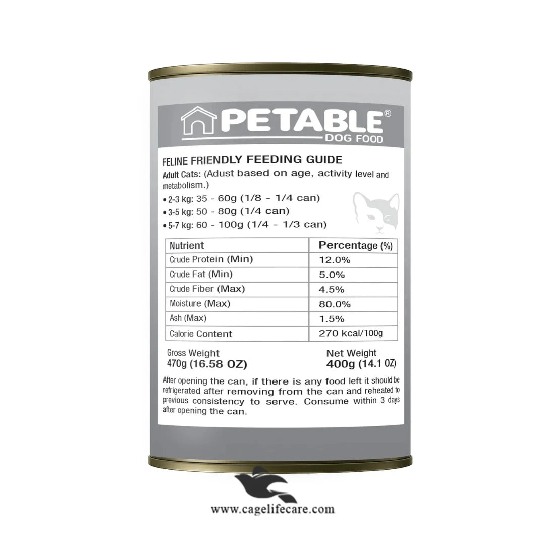 Petable Cat Gastro Gravy Tin – Chicken Flavor 400g Medicated Healthy Food