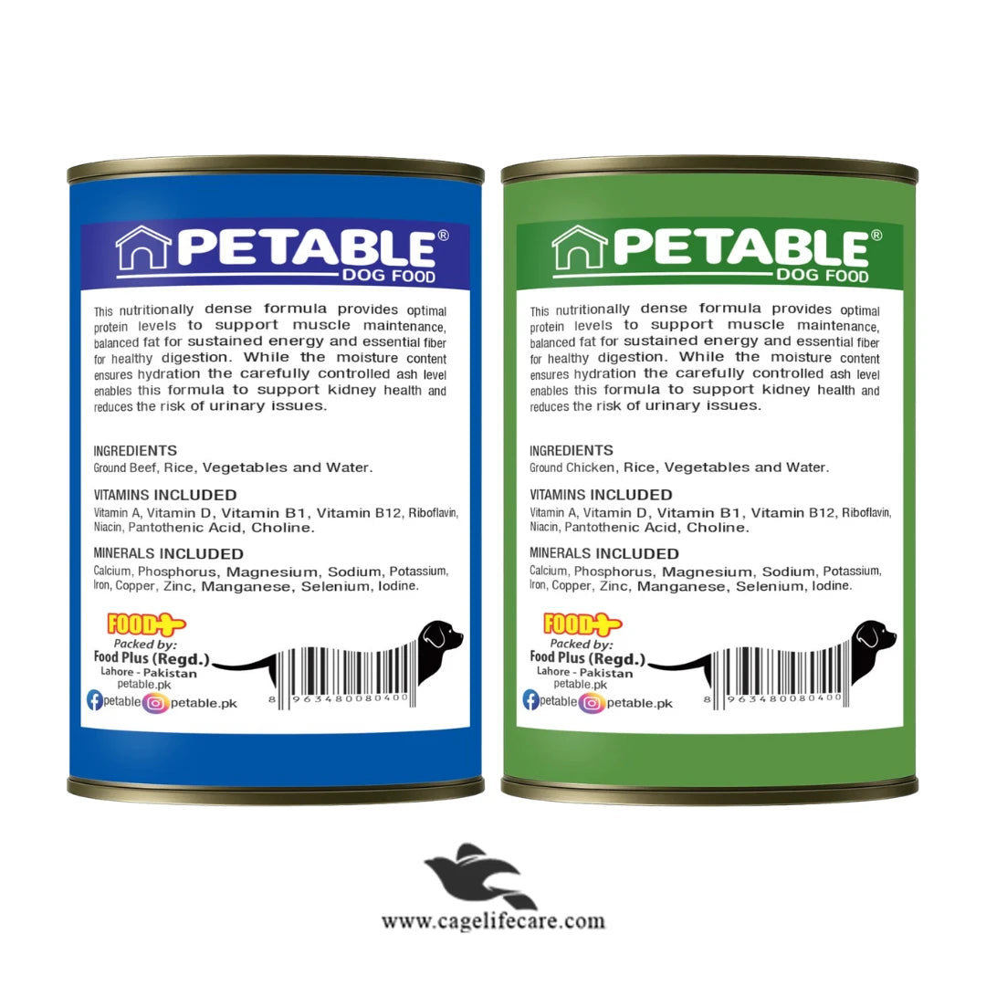 Petable Dog Classic Gravy Tin – Beef & Chicken Flavor 400g