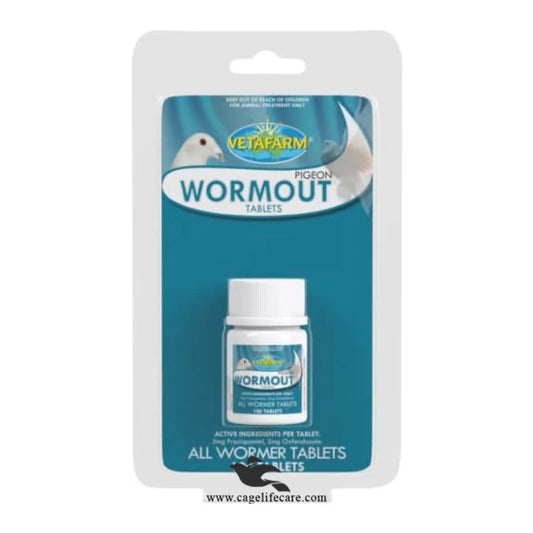 Pigeon Wormout Tablets – Intestinal Worm Control Vetafarm