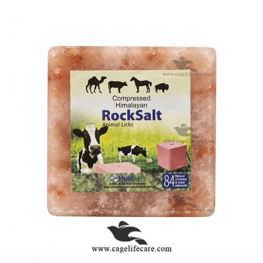 Pink salt block for cattle goats sheep and livestock animals