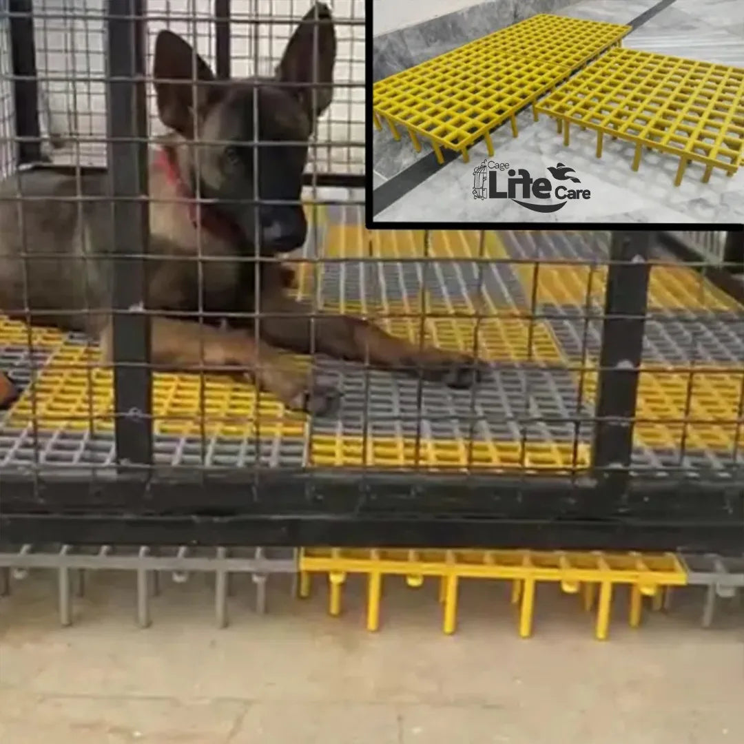 Plastic Flooring Panels – 1x1 Square Feet, Hygienic & Interlocking for Animals and Birds - best for dogs cannals