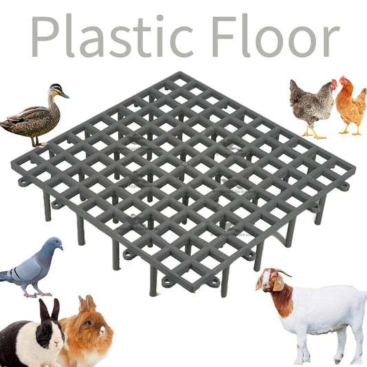 Plastic Flooring Panels – 1x1 Square Feet, Hygienic & Interlocking for Animals and Birds