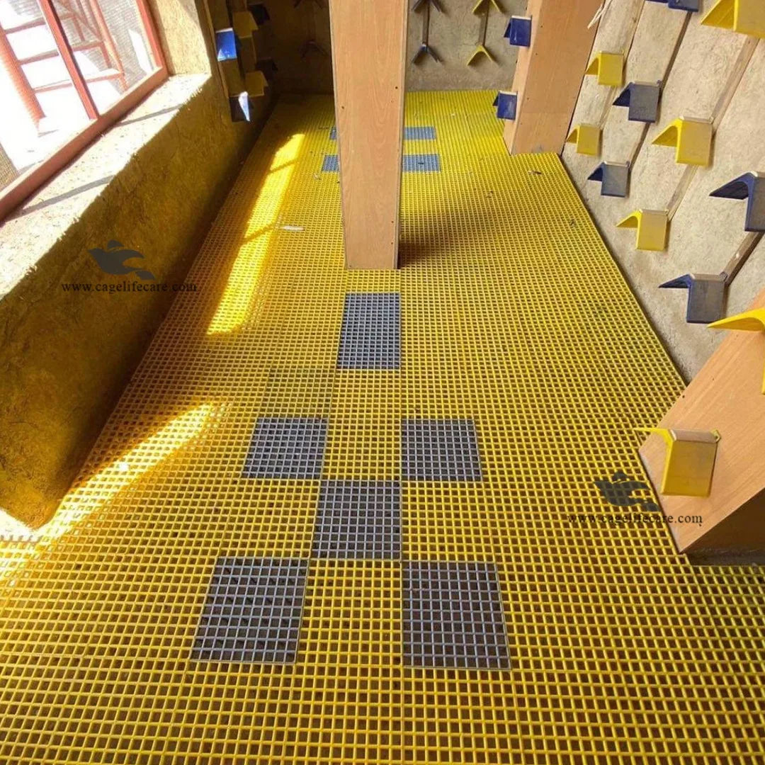 Plastic Flooring Panels – 1x1 Square Feet, Hygienic & Interlocking for Animals and Birds Beautiful Design floor or piegon Aviary Loft