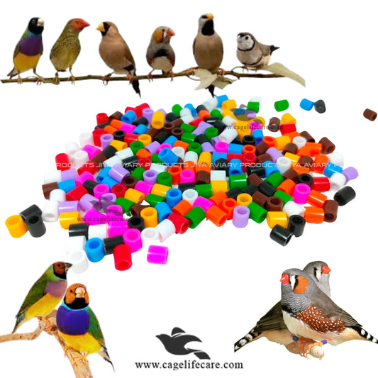 Plastic Cut Rings for Finches & Canaries – 3mm (Imported)