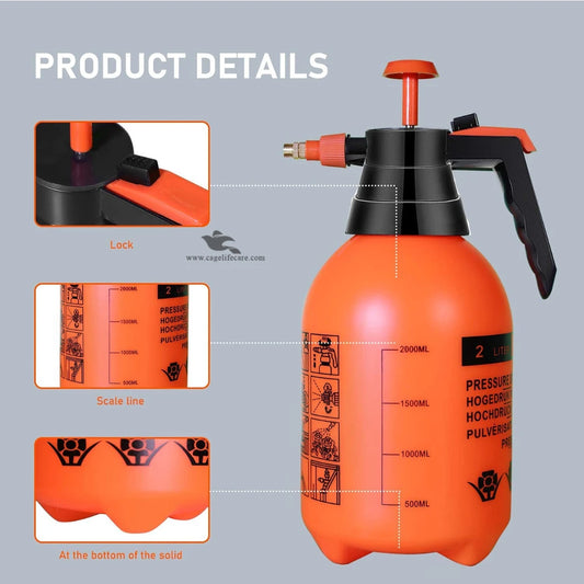 Pressure Spray Pump – 2L Water Sprayer Bottle
