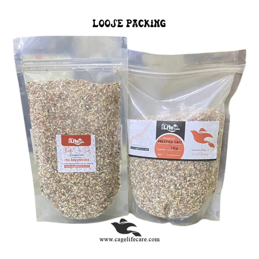 Prestige Grit with Charcoal – Essential Digestive Aid for Birds 500g 1Kg Loose Packing