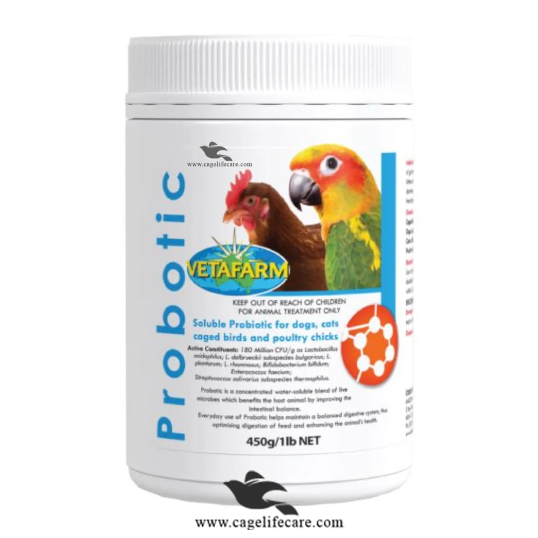 Probotic – Blend of Seven Live Microbes for Birds & Animals Probiotic for chickens birds and livestock 450g Box and Loose Packing