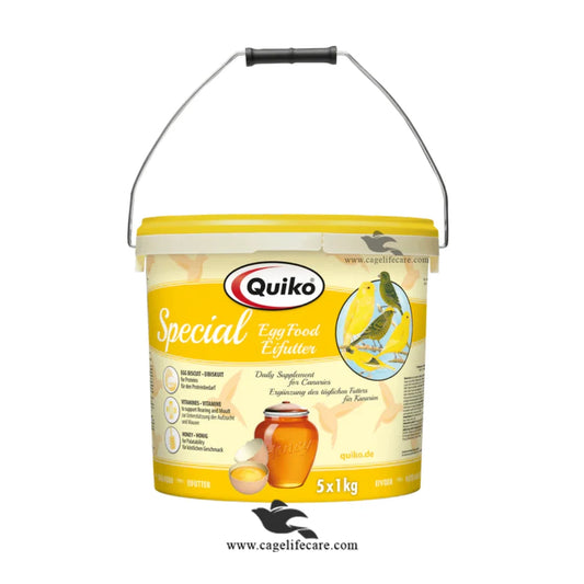 Quiko Special Honey Egg Food – Strength & Rearing Food for Canaries & Finches - 5kg pack