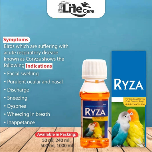RYZA – Effective Treatment for Birds’ Respiratory Diseases