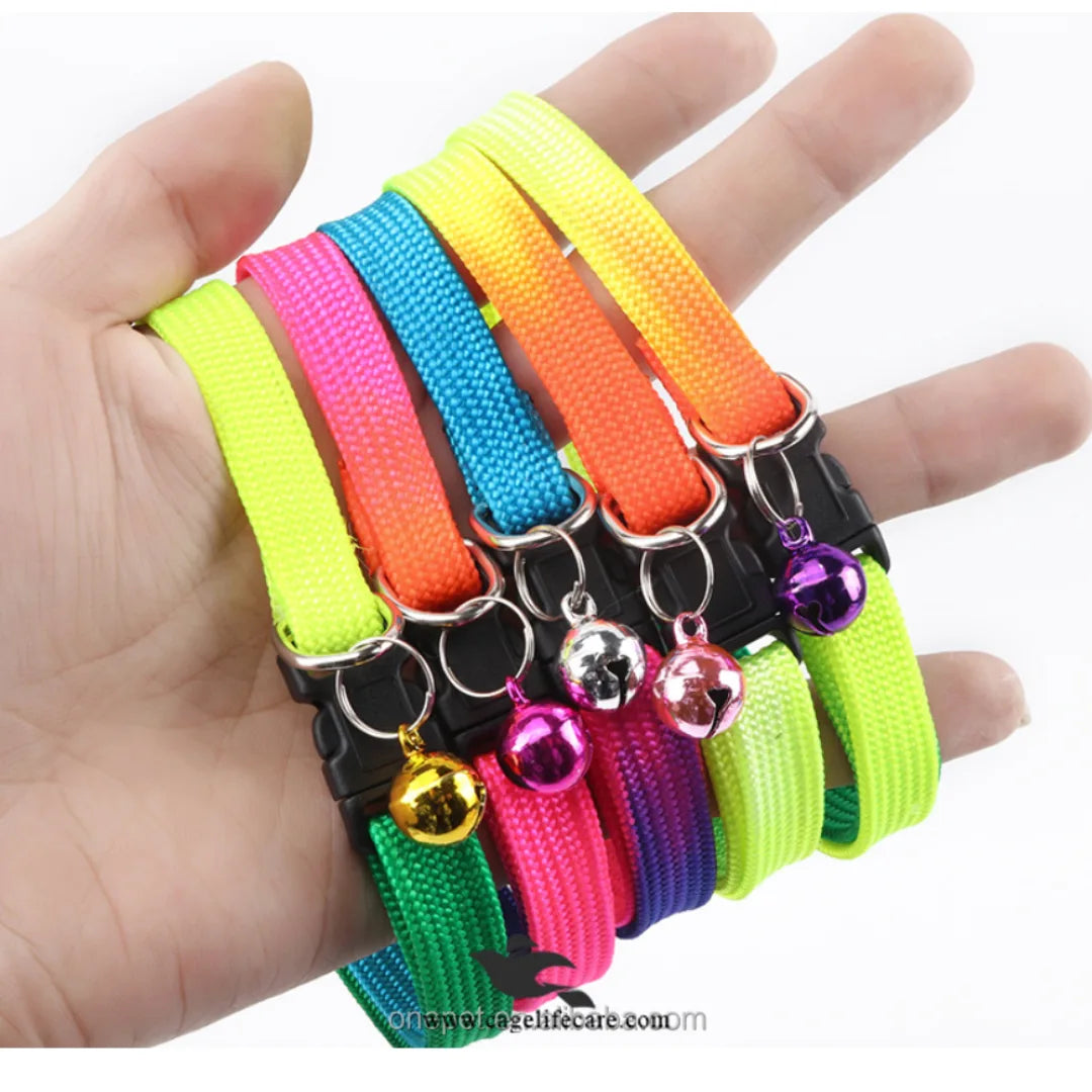 Rainbow Cat Collar – Adjustable, Colorful & Comfortable with Bell
