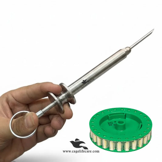 Ralgro injector stainless steel single dose