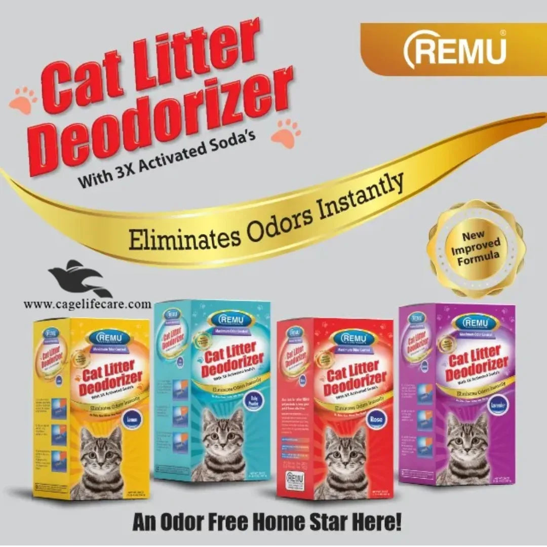 Remu Cat Litter Deodorizer with Activated Soda – 500G